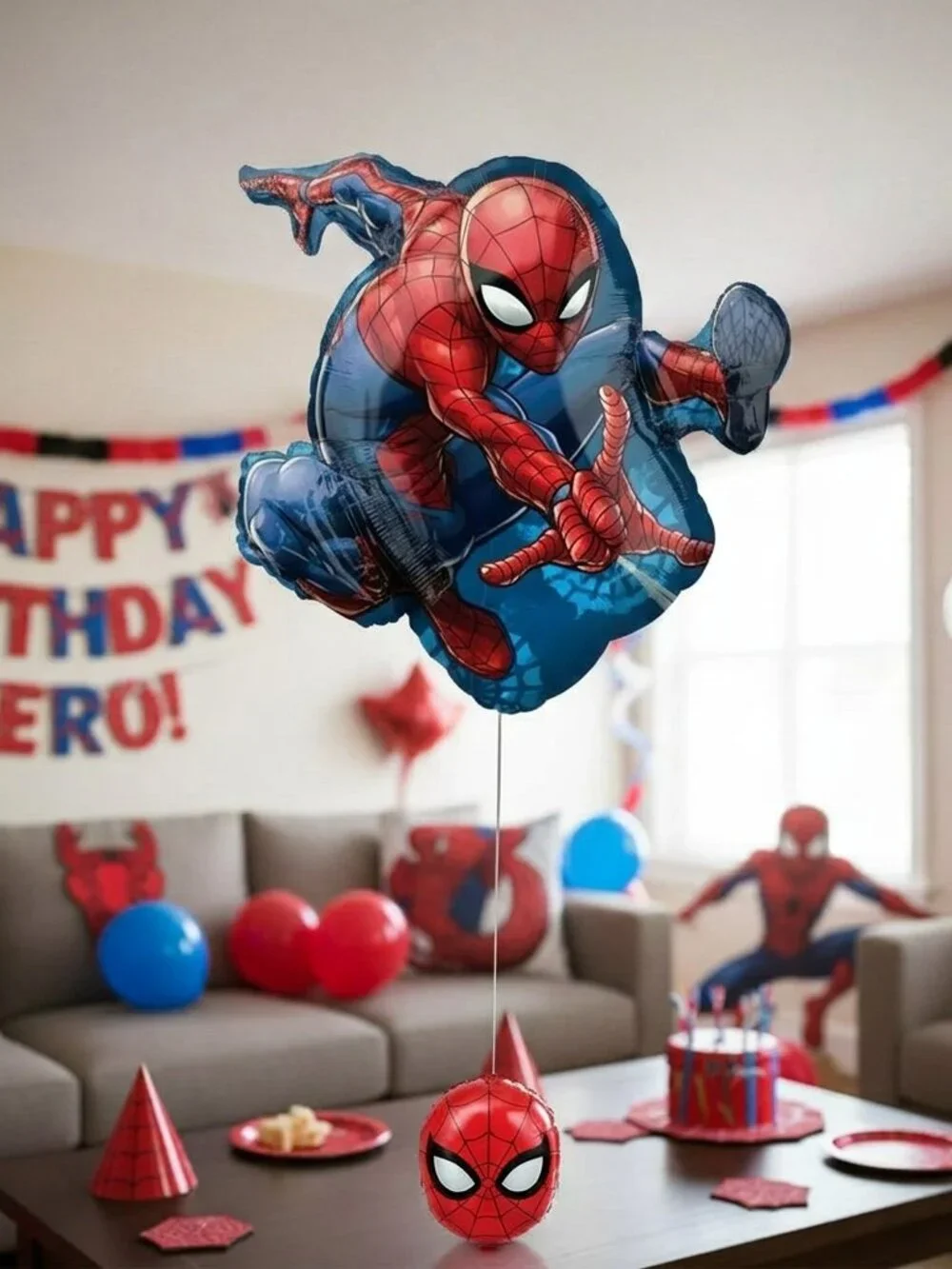 Giant Spider-Man SuperShape Foil Balloon - Anagram Marvel Avengers Party Decor